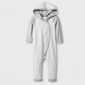 Baby Boys' Long Sleeve Hooded Jumpsuit- Cat & Jack